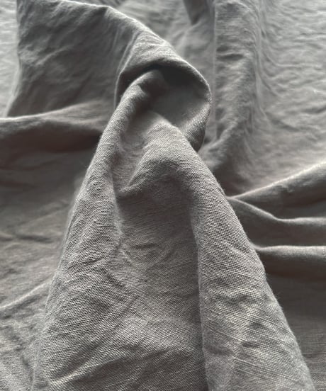 麻布 長さ760cm 美味く カーキ色 古布 生地 麻 ヘンプ 自然布 リメイク 