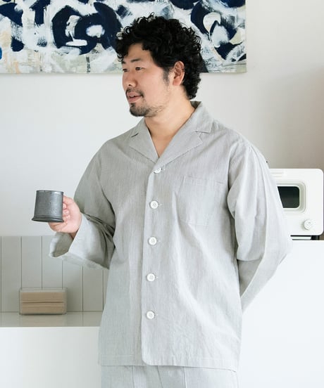 《パジャマ》ボタニカルコードレーン　ジャケット（サイズ 1）〈 premium sleepwear 〉