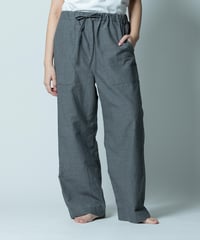 《パジャマ》 ボタニカルコードレーン　パンツ（タチアオイ）〈 premium sleepwear 〉