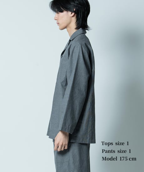 《パジャマ》ボタニカルコードレーン ジャケット（タチアオイ）〈 premium sleepwear 〉