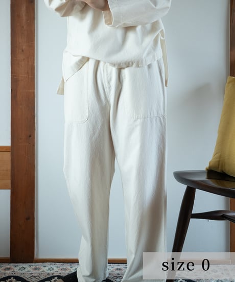 《パジャマ》バンブーコットン　パンツ（アイボリー）〈 premium sleepwear 〉