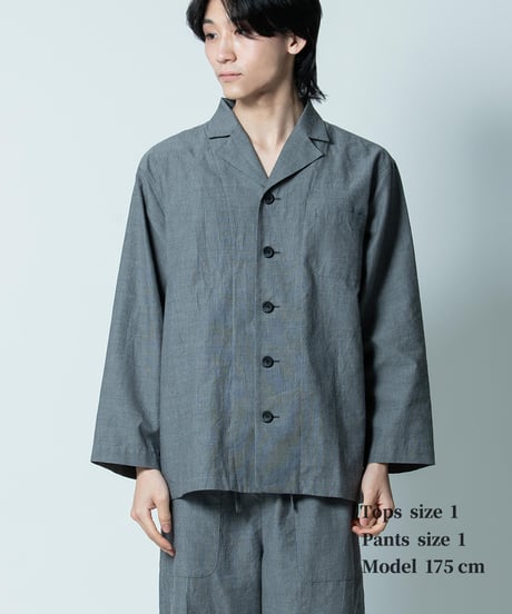 《パジャマ》ボタニカルコードレーン ジャケット（タチアオイ）〈 premium sleepwear 〉