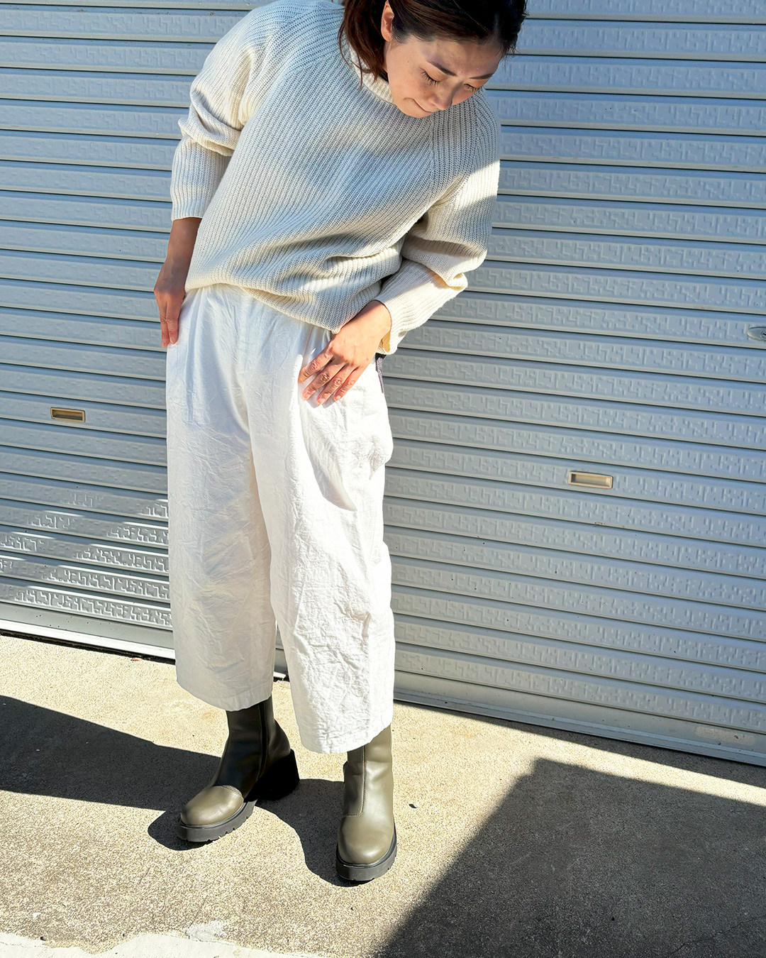ORIYATO 】WEAVER PANTS (ホワイト) [ サイズ 0 ] | 古橋織布