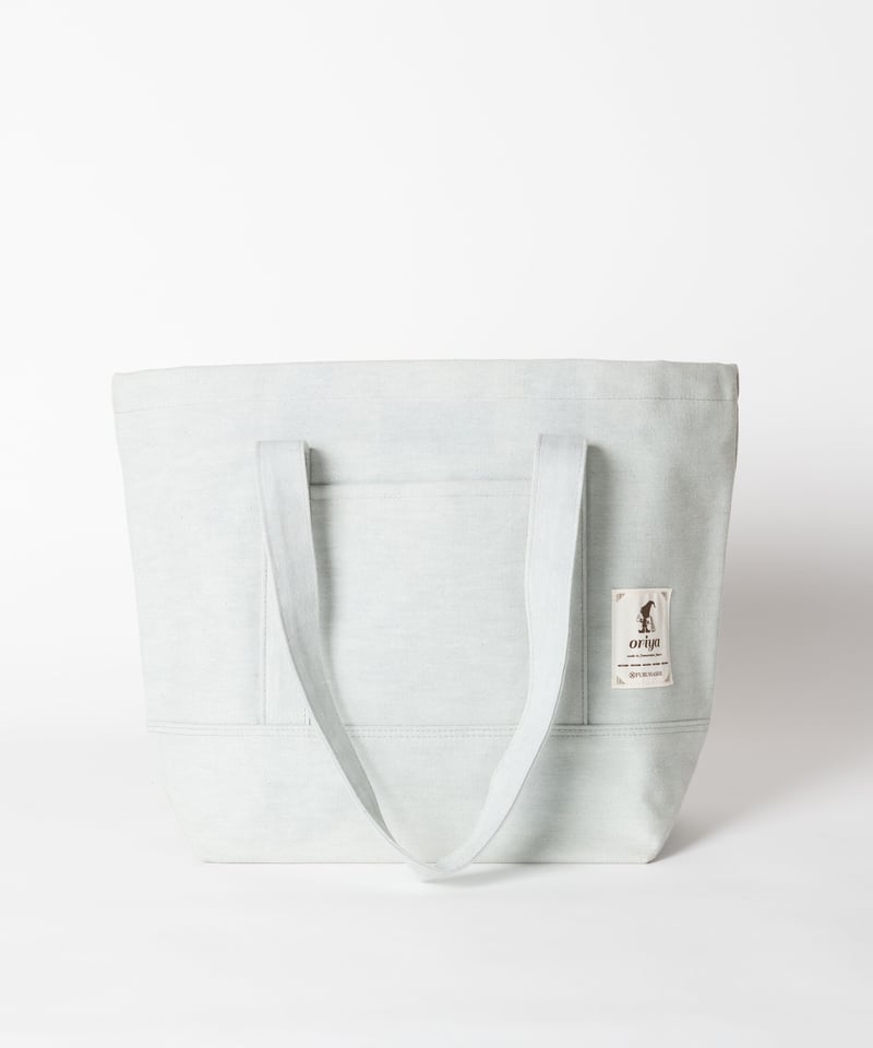 バッグ》oriya 先染めボタニカル・トートバッグ（中）ゴボウ | 古橋織布