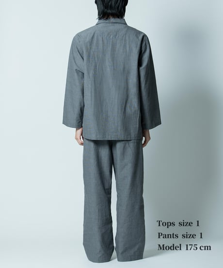 《パジャマ》ボタニカルコードレーン ジャケット（タチアオイ）〈 premium sleepwear 〉
