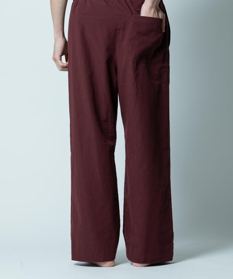 《 パジャマ 》タイプライタークロス パンツ ( ラムレーズン )〈 premium sleepwear 〉