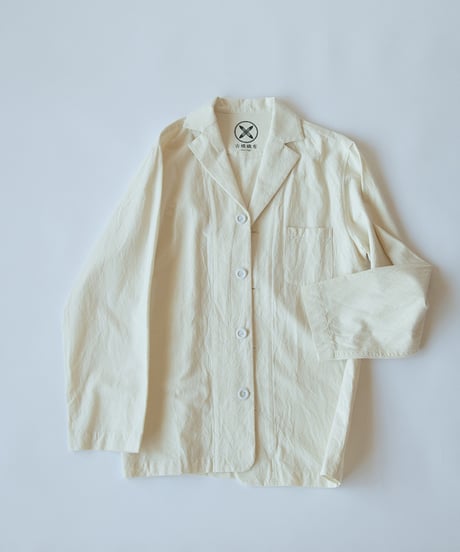 《パジャマ》バンブーコットン　ジャケット（アイボリー）〈 premium sleepwear 〉