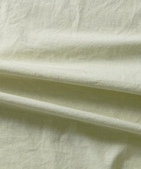 《生地》[緑茶]オーガニックコットン ボタニカル・ダイ タイプライタークロス●O-5001-T