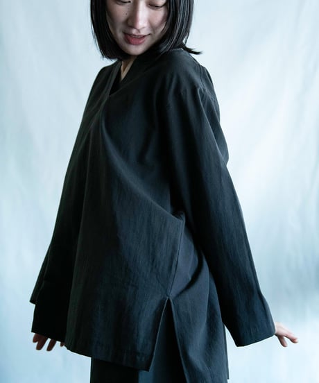 《パジャマ》タイプライタークロス　プルオーバー（サイズ 1）〈 premium sleepwear 〉