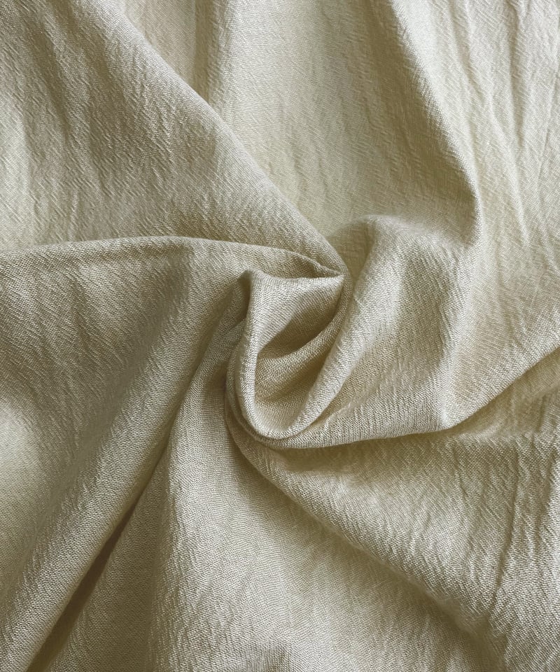 オーダー用綿生地ページ① 生地》ウォッシャブル・綿ウールガーゼ(ベージュ)○ F-0169-C