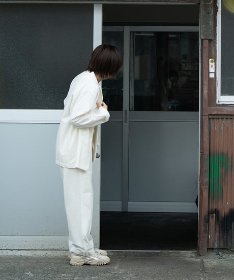 《パジャマ》バンブーコットン　ジャケット（アイボリー）〈 premium sleepwear 〉
