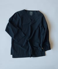 《パジャマ》バンブーコットン　プルオーバー（ダークネイビー）〈 premium sleepwear 〉