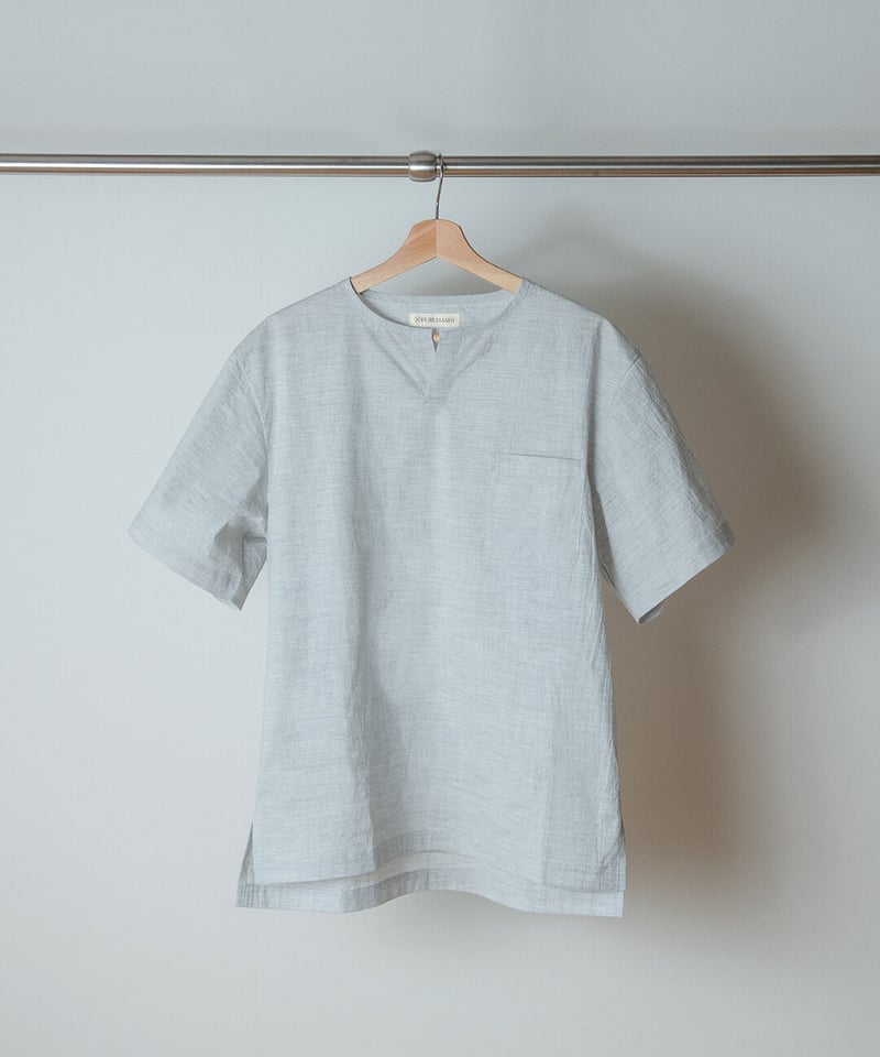 Tシャツ》コードレーンTシャツ ( ライトグレー ) | 古橋織布 Tシャツ》コードレーンTシャツ ( ライトグレー ) | 古橋織布