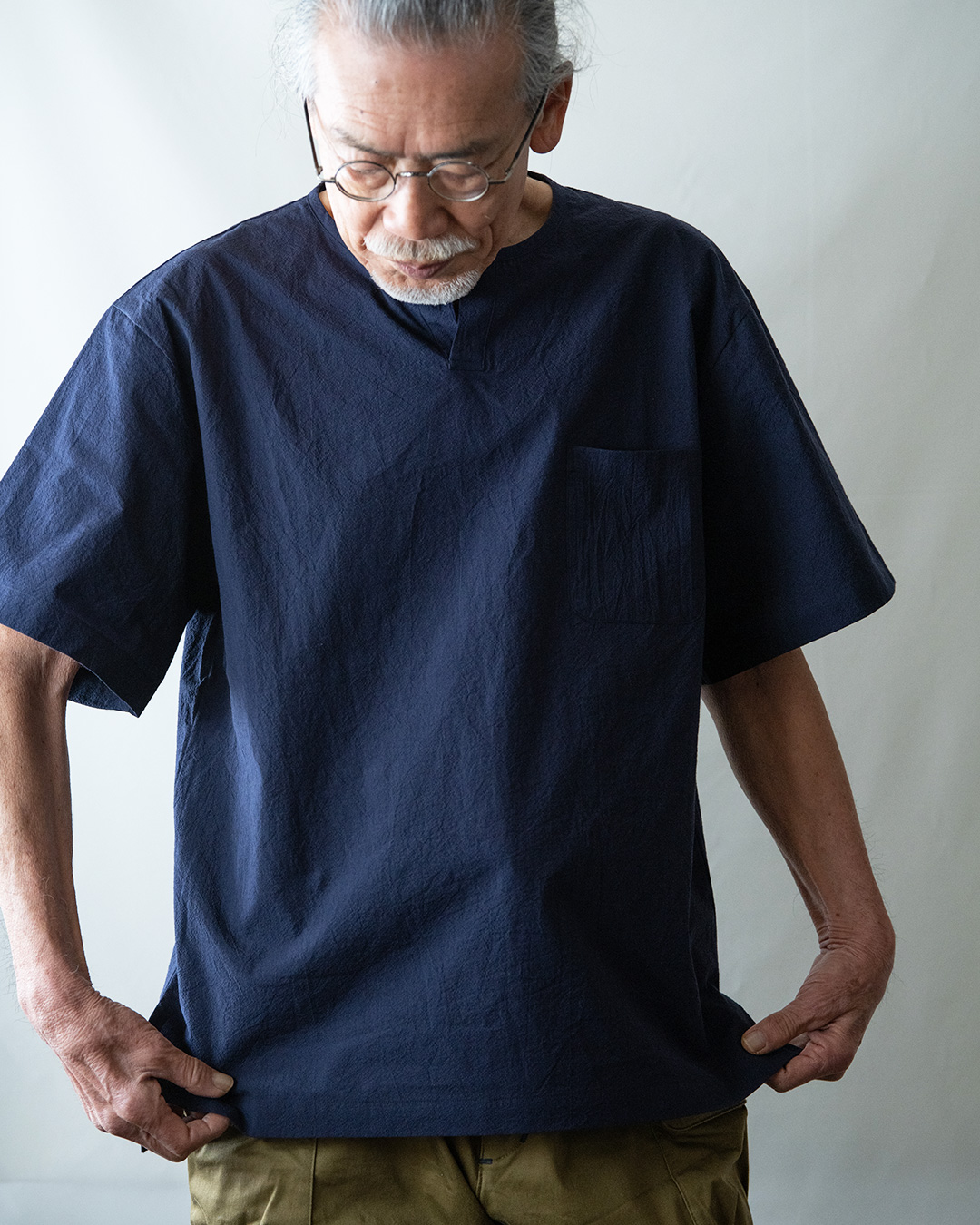 ネイビーとグレーのストライプ半袖Tシャツ 楽天市場】Tシャツ 無地 5.6オンス ヘビーウェイト トラス 半袖T