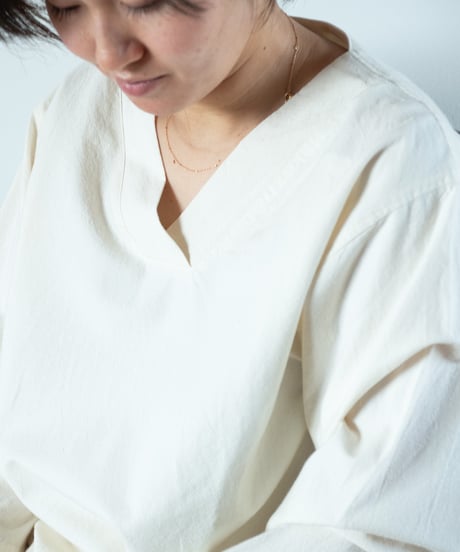 《パジャマ》バンブーコットン　プルオーバー（アイボリー）〈 premium sleepwear 〉