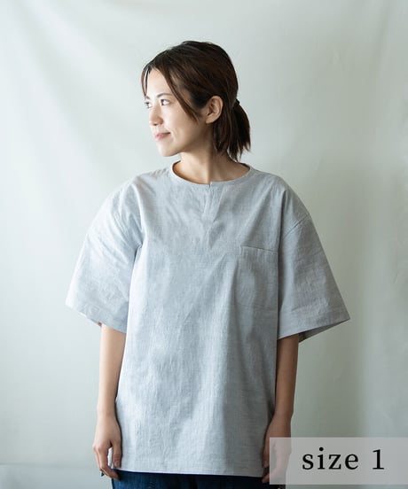 《Tシャツ》コードレーンTシャツ ( ライトグレー )
