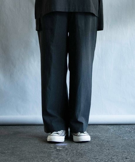《パジャマ》タイプライタークロス　パンツ（スミクロ／サイズ0）〈 premium sleepwear 〉