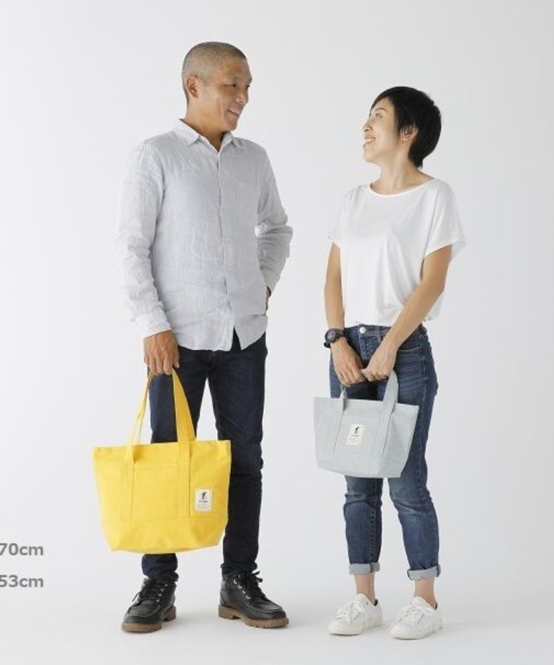 バッグ》oriya 先染めボタニカル・トートバッグ（小）甘夏 | 古橋織布