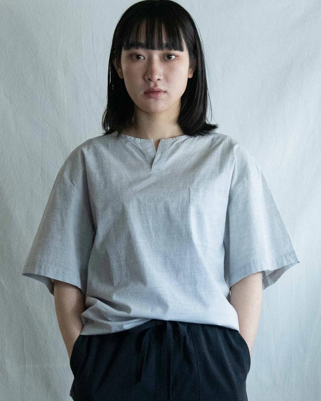 新品タグ付き　トランジット　長袖　カットソー　グレー alexander wang - LONG SLEEVE TEE WITH MULTICOLOR PUFF LOGO