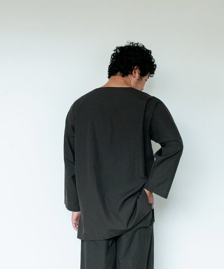 《パジャマ》タイプライタークロス　プルオーバー（サイズ 1）〈 premium sleepwear 〉