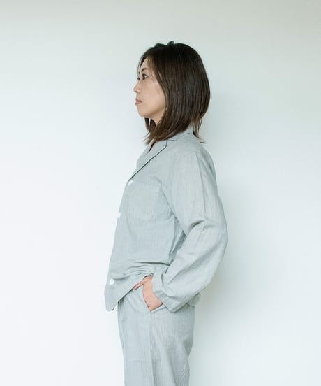 《パジャマ》ボタニカルコードレーン　ジャケット（サイズ 0）〈 premium sleepwear 〉
