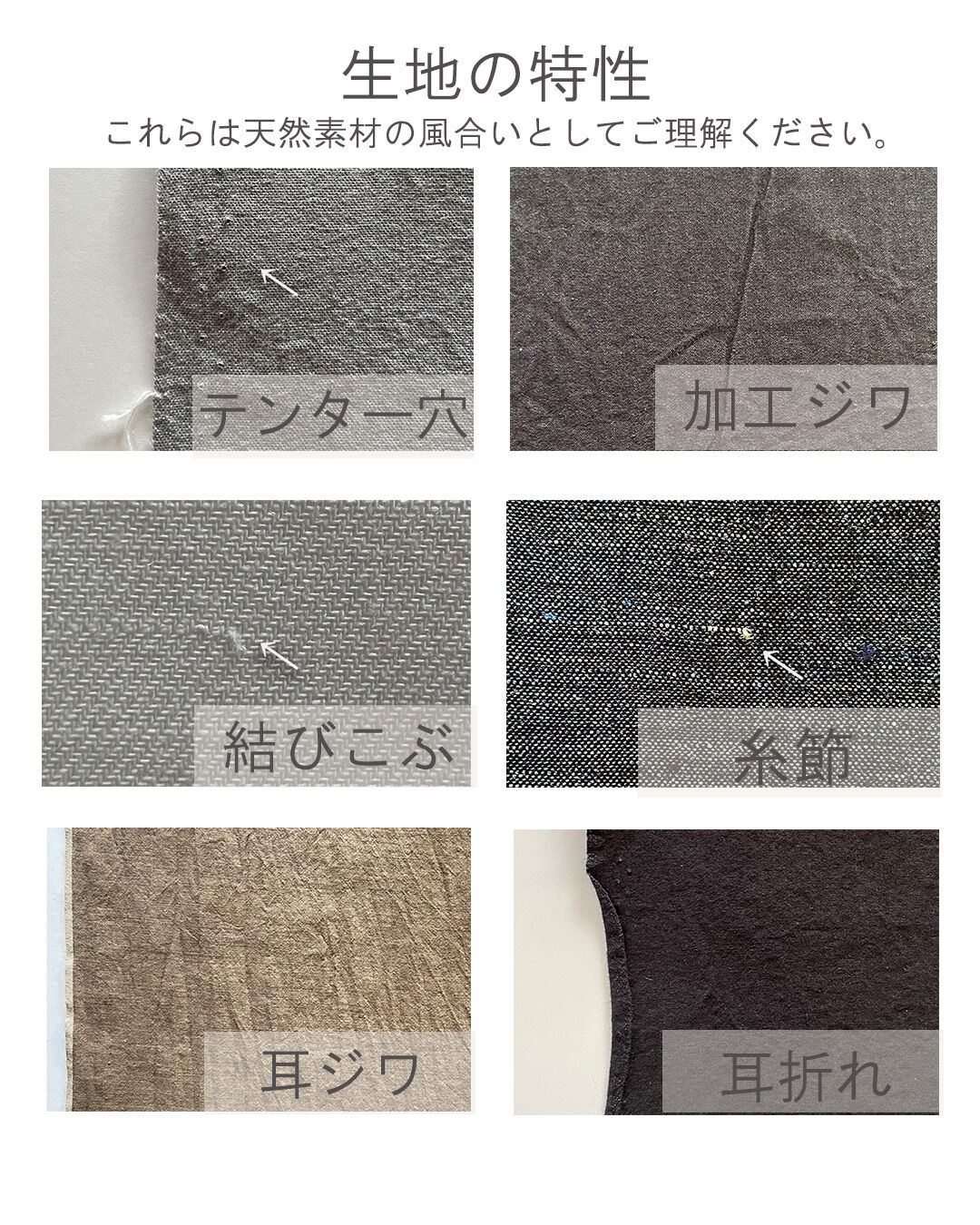 【kokoさま専用ページ】linenバンブーワッシャー・茅織調ざっくり 生地》バンブーリネン・ワッシャー仕上げ(無地・ブラック)P-2901
