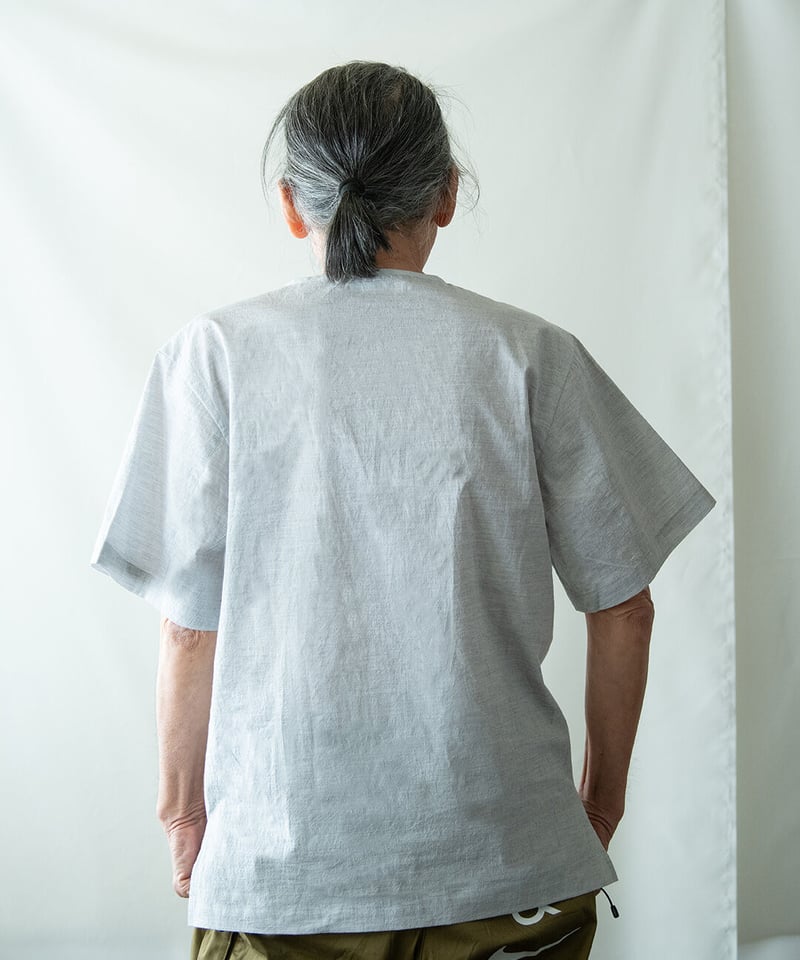 Tシャツ》コードレーンTシャツ ( ライトグレー ) | 古橋織布 Tシャツ》コードレーンTシャツ ( ライトグレー ) | 古橋織布