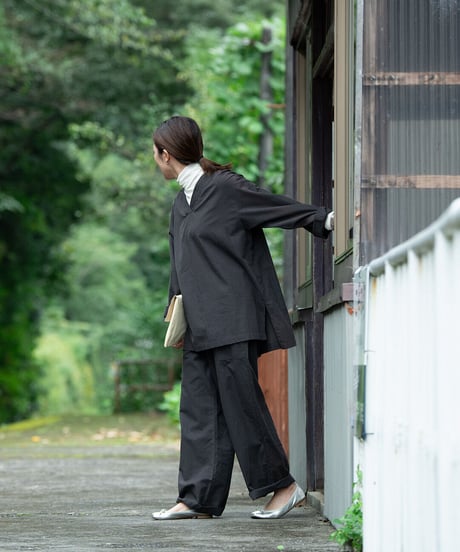 《パジャマ》タイプライタークロス　プルオーバー（サイズ 1）〈 premium sleepwear 〉