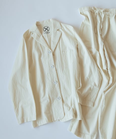 《パジャマ》バンブーコットン　ジャケット（アイボリー）〈 premium sleepwear 〉