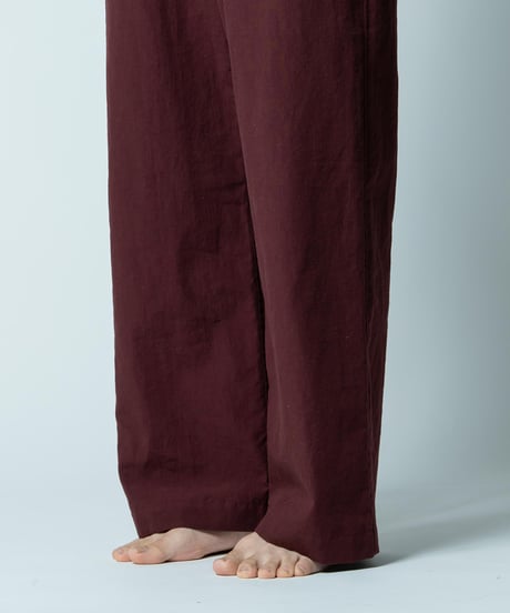 《 パジャマ 》タイプライタークロス パンツ ( ラムレーズン )〈 premium sleepwear 〉