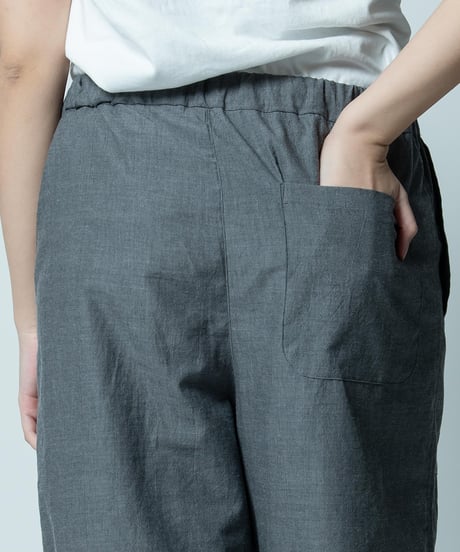 《パジャマ》 ボタニカルコードレーン　パンツ（タチアオイ）〈 premium sleepwear 〉
