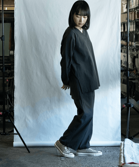 《パジャマ》タイプライタークロス　プルオーバー（サイズ 1）〈 premium sleepwear 〉