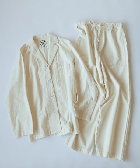 《パジャマ》バンブーコットン　パンツ（アイボリー）〈 premium sleepwear 〉