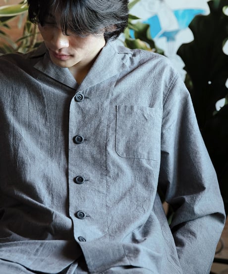 《パジャマ》ボタニカルコードレーン ジャケット（タチアオイ）〈 premium sleepwear 〉