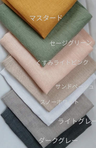 コンバクトで使いやすい リネンの小さなハンカチ 麻100％ ポケット