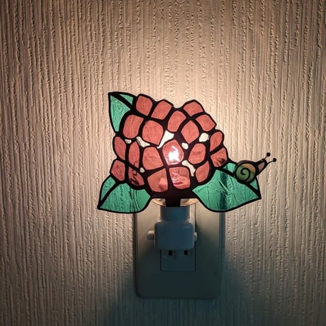 【カット済みキット】紫陽花のお休みランプ / パープルカラー