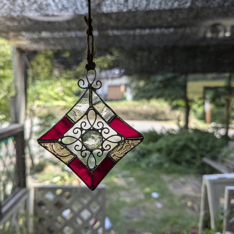 カット済みキット】ステンドグラスサンキャッチャー・ワイヤーナギット