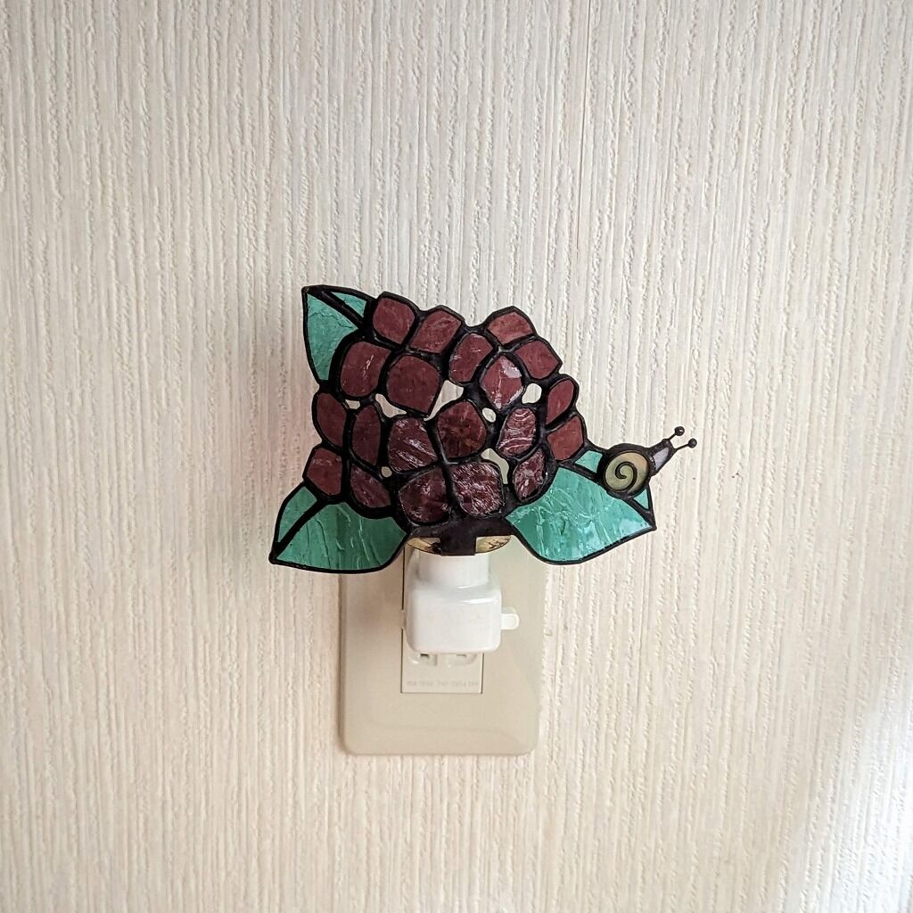カット済みキット】紫陽花のお休みランプ / パープルカラー カット済みキット】紫陽花のお休みランプ / パープルカラー