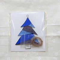【カット済みキット】3色クリスマスツリーのサンキャッチャー/ブルー