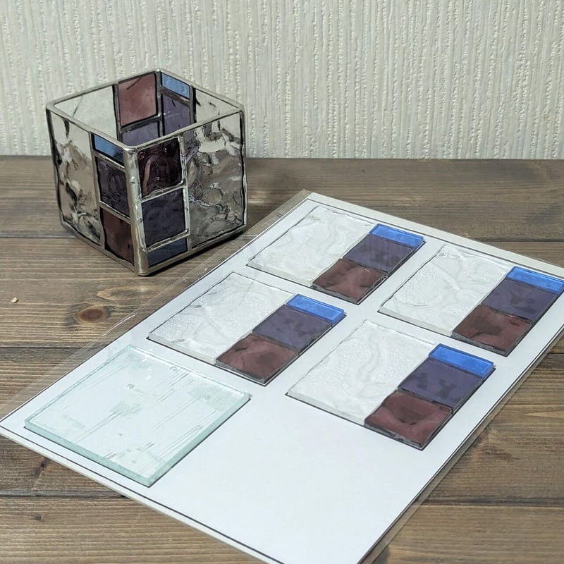 カット済みキット】キューブ型キャンドルホルダー Blocks02 カット済みキット】キューブ型キャンドルホルダー Blocks02