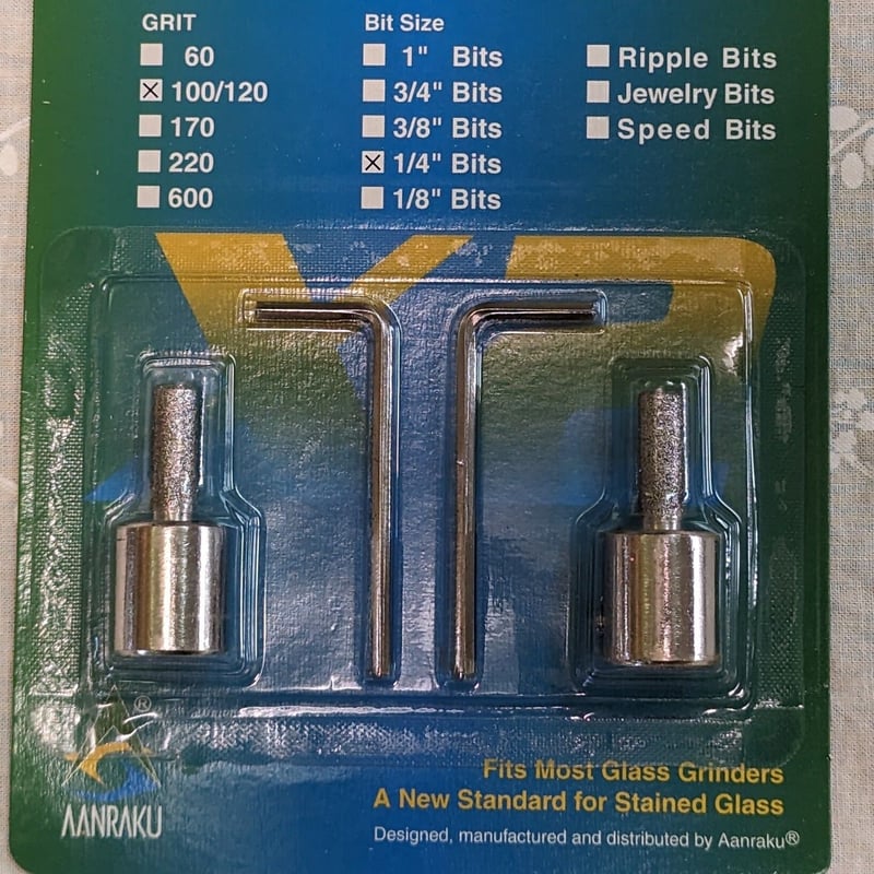 安楽グラインダービット 1/4″ 120メッシュ(普通目) 2個セット