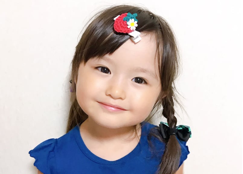 滑り止め付き🍓ヘアクリップ | 編み物作家 るーまま