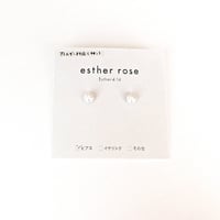 ES 一粒パールピアス／イヤリング - ES Uno Pearl Earrings