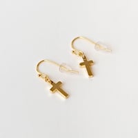 クロスピアス／イヤリング Gold - Cross Earrings Gold