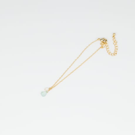 アクアプレーズ ラフスライスカットと淡水パールのブレスレット（品番ES-AW21-G10-BL）