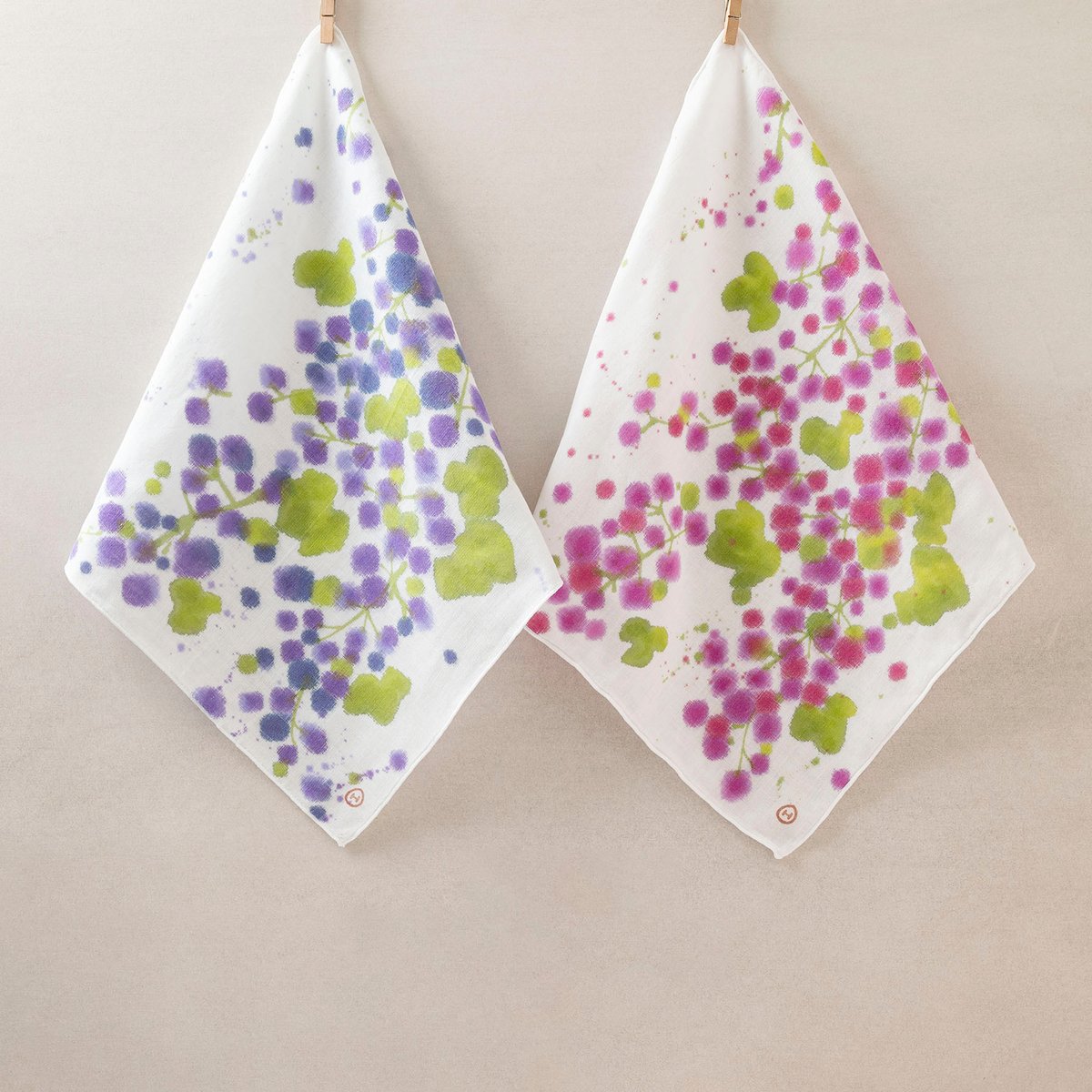 ガーゼハンカチ / やまぶどう | 染め屋ひよこまめ