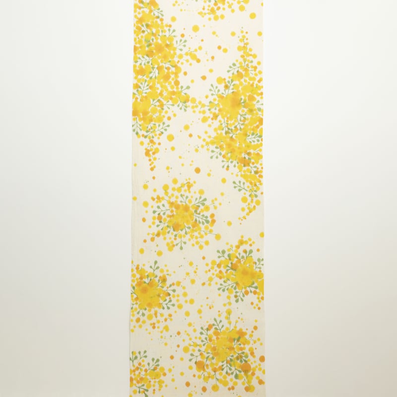 ストール / ミモザ・黄 / 伊勢木綿 | 染め屋ひよこまめ