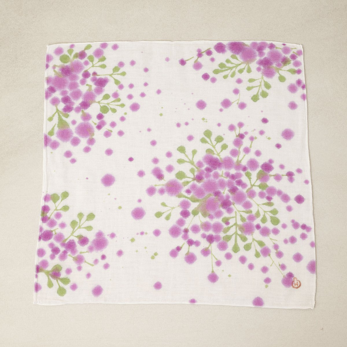ミモザ*やわらかガーゼハンカチ*5枚セット*ハンドメイド ミモザ*やわらかガーゼハンカチ*5枚セット*ハンドメイド