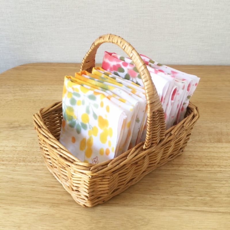 ガーゼハンカチ / ミモザ | 染め屋ひよこまめ