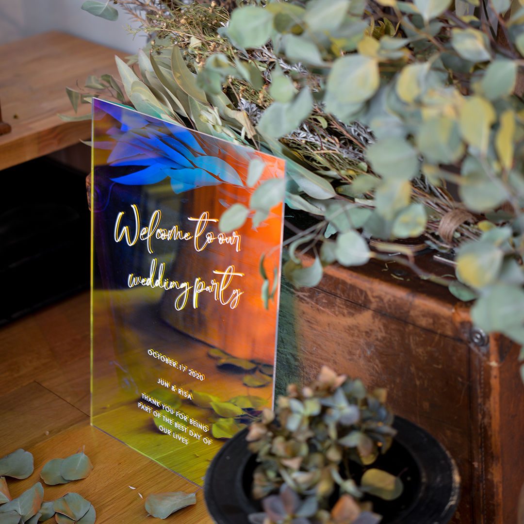 オーロラ ウェルカムボード | SATO RISA GRAPHIC DESIGN